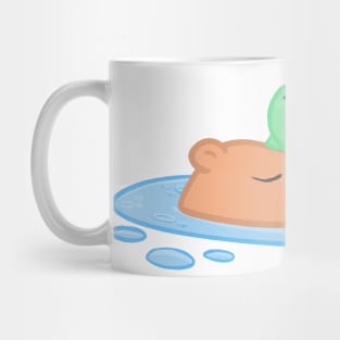 Frog on a capybara Mug